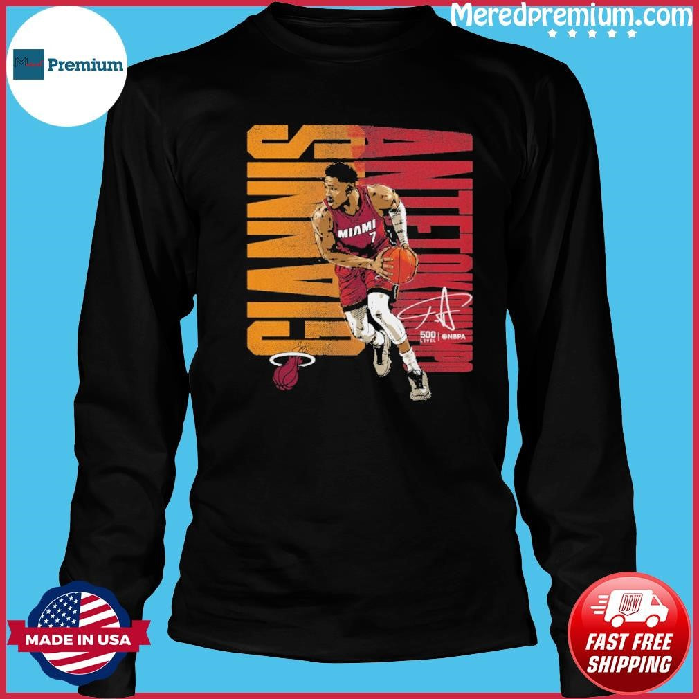 Giannis Antetokounmpo Miami Heat Bold Shirt