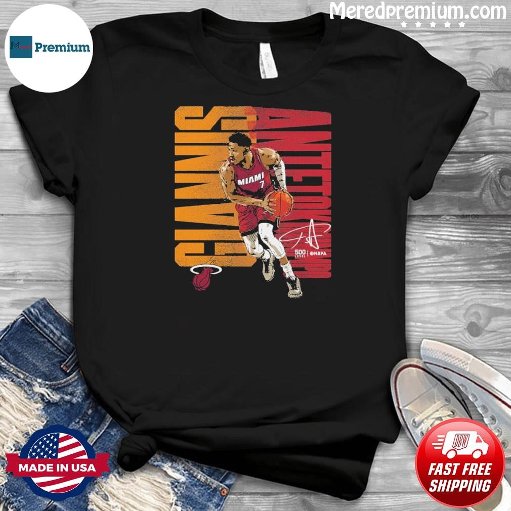 Giannis Antetokounmpo Miami Heat Bold Shirt