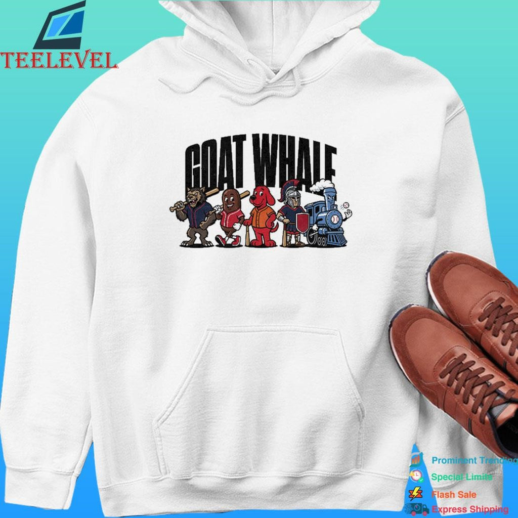 Goat Whale Mascot Baseball Shirt