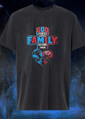 God First Family Second Then Carolina Panthers South Carolina Gamecocks Skull shirt