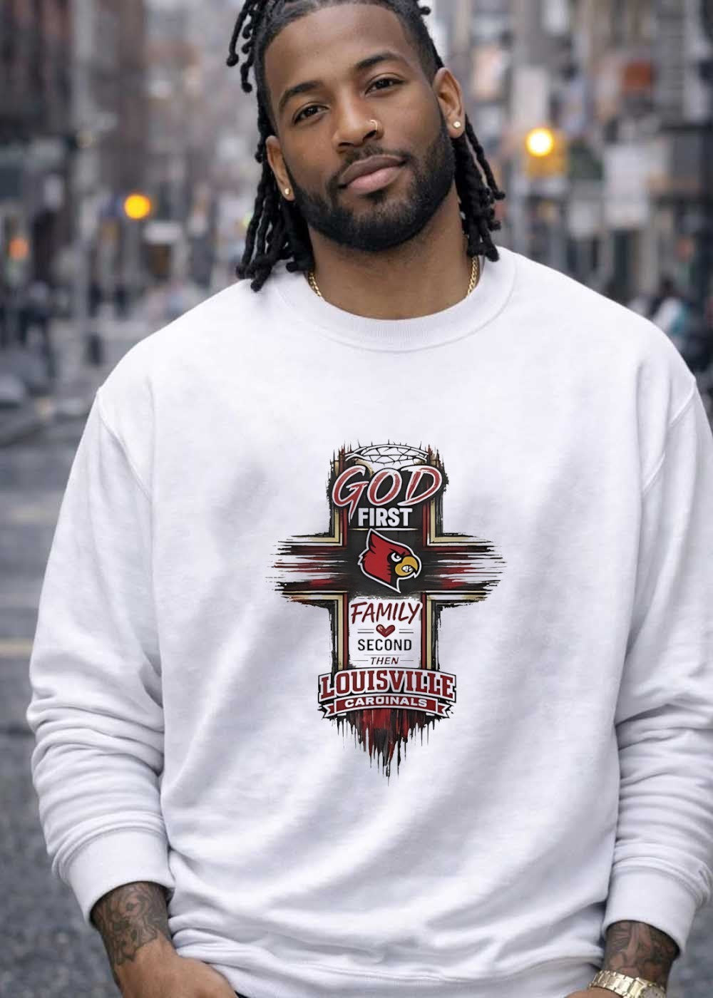 God First Family Second Then Louisville Cardinals T-Shirt
