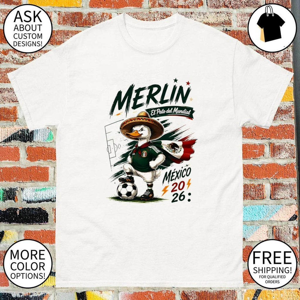 Goose Merlin El Pato del Mundial Mexico World Cup 2026 shirt