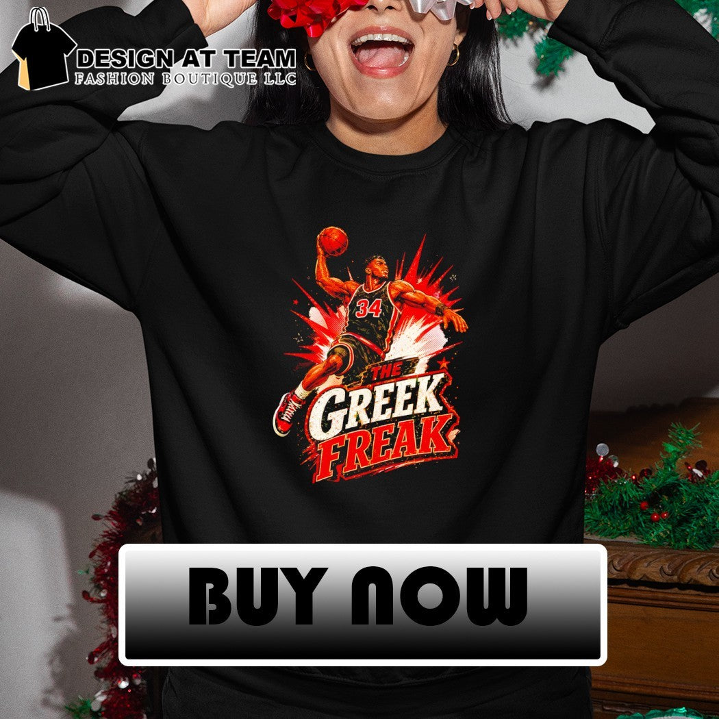 Greek Freak Basketball Giannis Antetokounmpo 34 Heat Graphic shirt