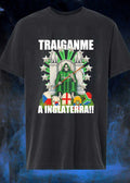 Grim Reaper Soccer Art Traiganme a Inglaterra Patsa Boys T-Shirt