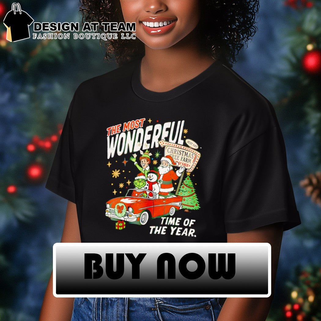 Grinch Santa the most wonderful whoville time of the year Christmas shirt