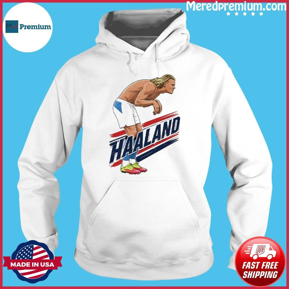 Haaland Cartoon Soccer T-Shirt