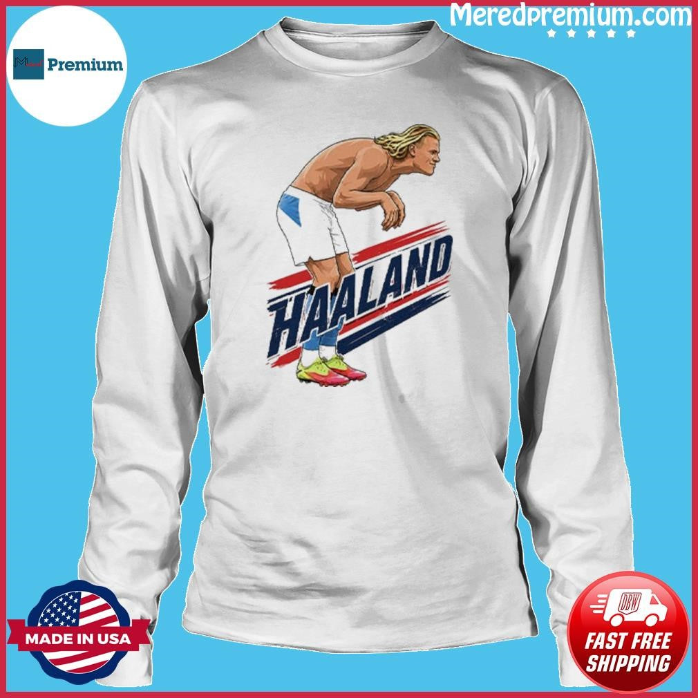 Haaland Cartoon Soccer T-Shirt