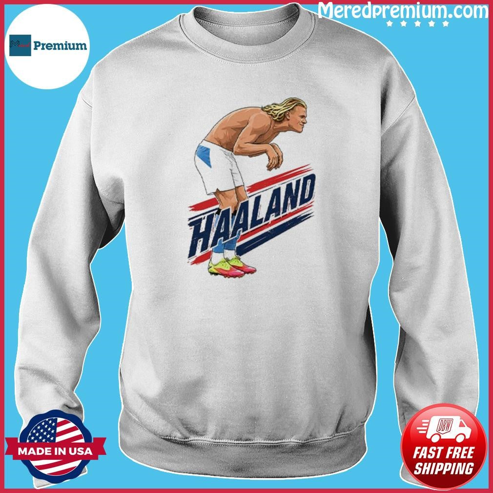 Haaland Cartoon Soccer T-Shirt