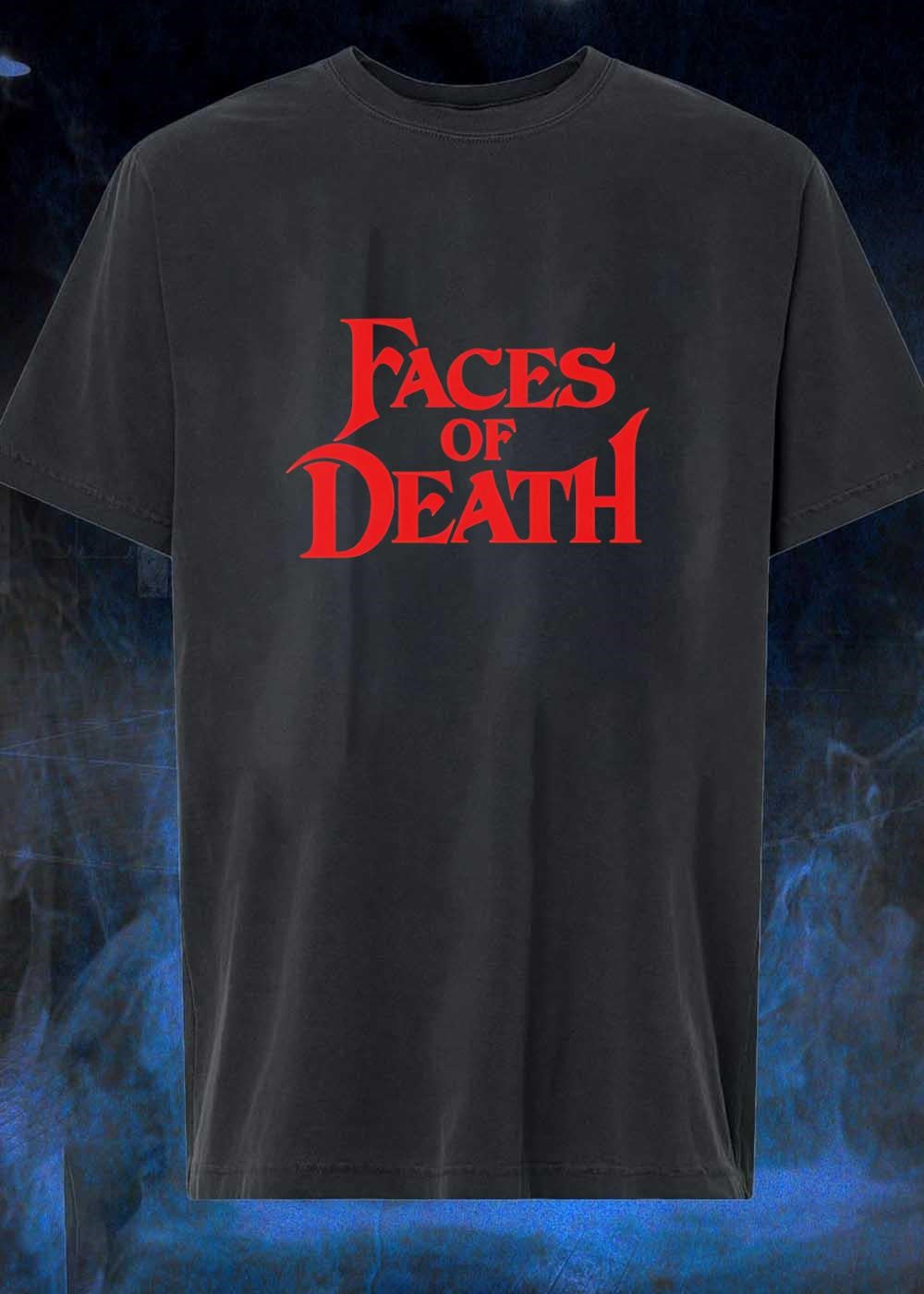 Horror Movie Faces of Death Red Logo T-Shirt