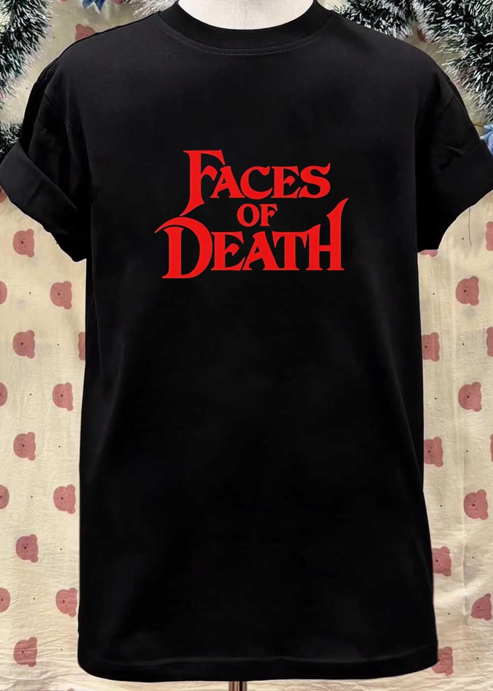 Horror Movie Faces of Death Red Logo T-Shirt