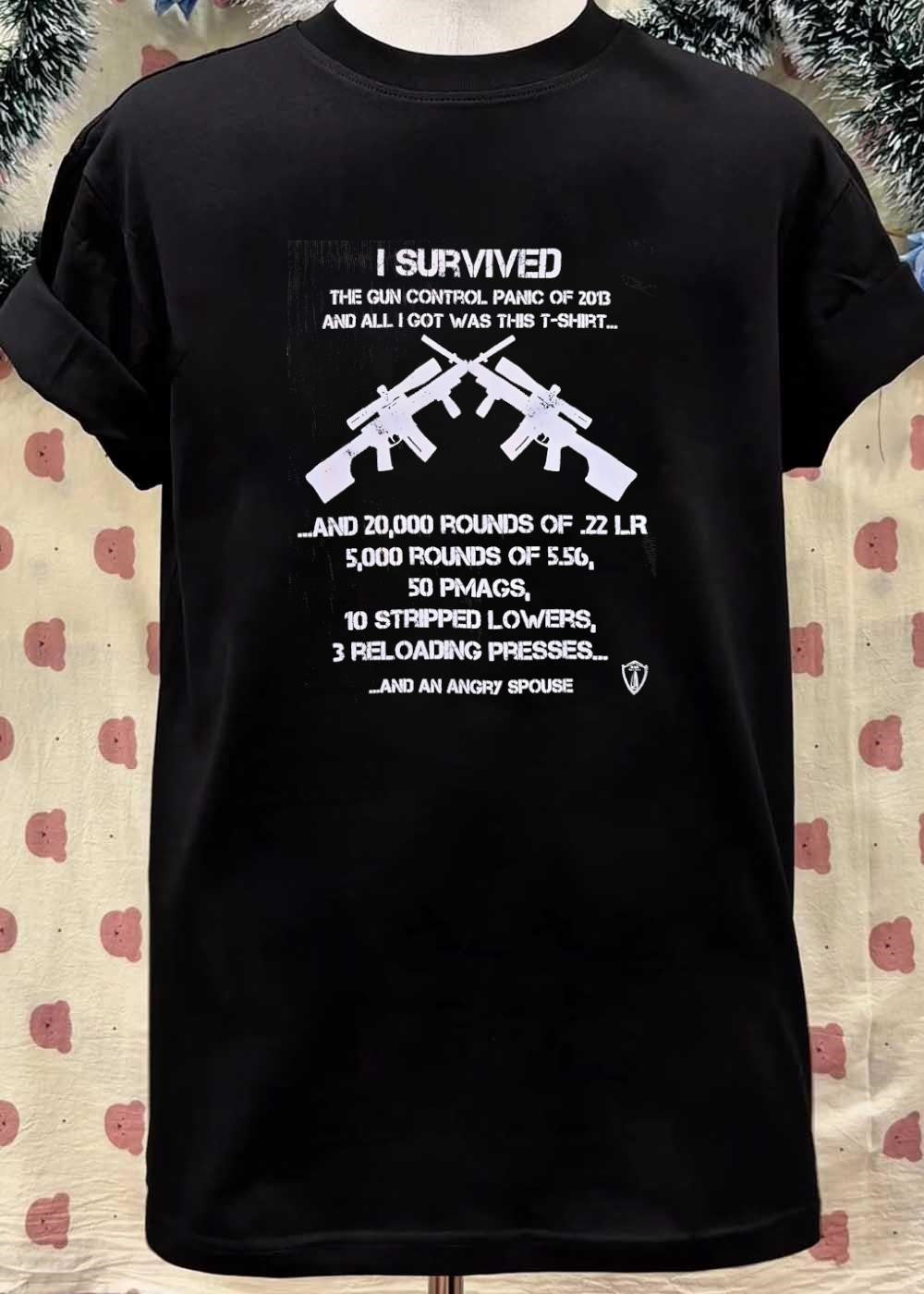 I Survived The Gun Control Panic Of 2013 And Angry Spouse shirt