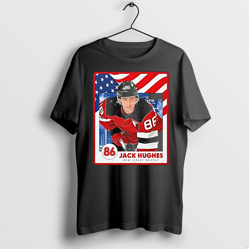 Jack Hughes New Jersey Usa Card Tshirts Sweater