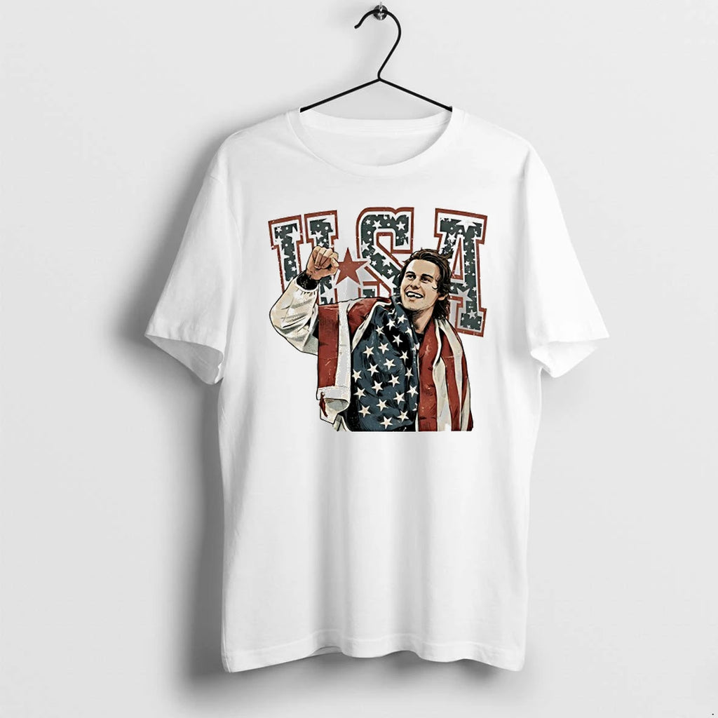 Jack Hughes Usa Gold Hockey 2026 Retro Tshirts Sweater