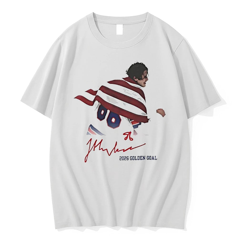 Jack Hughes Usa Hockey Golden Goal 2026 Hockey Signature Tshirts Sweater
