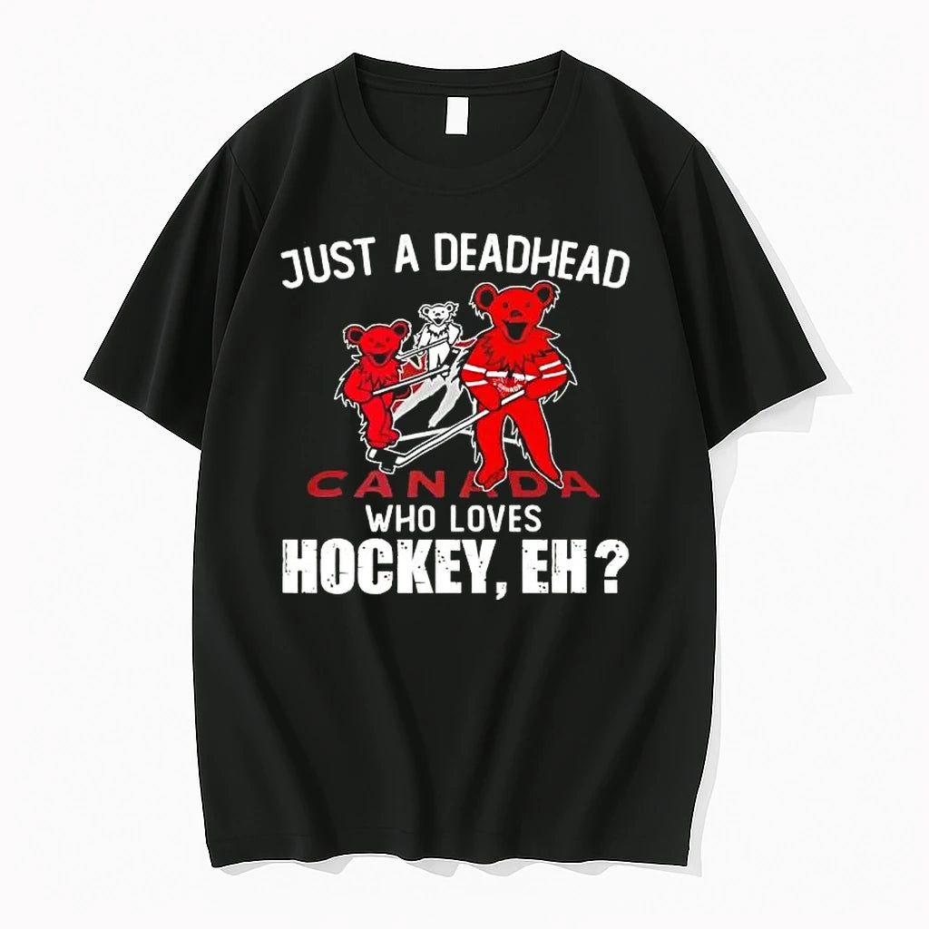 Just A Deadhead Loves Canadian Hockey Tshirts Sweater