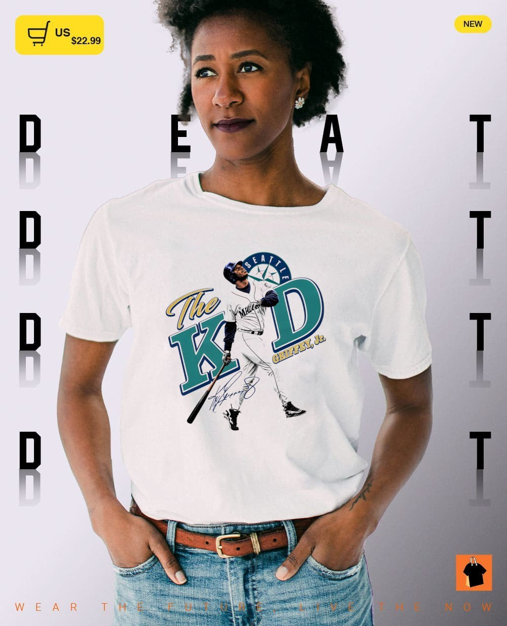 Ken Griffey Jr. Seattle Mariners Baseball The Kid signature shirt