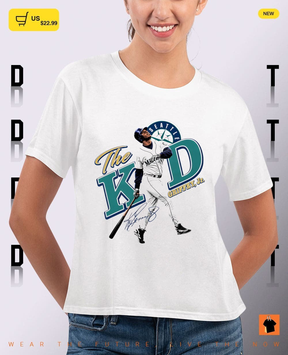 Ken Griffey Jr. Seattle Mariners Baseball The Kid signature shirt