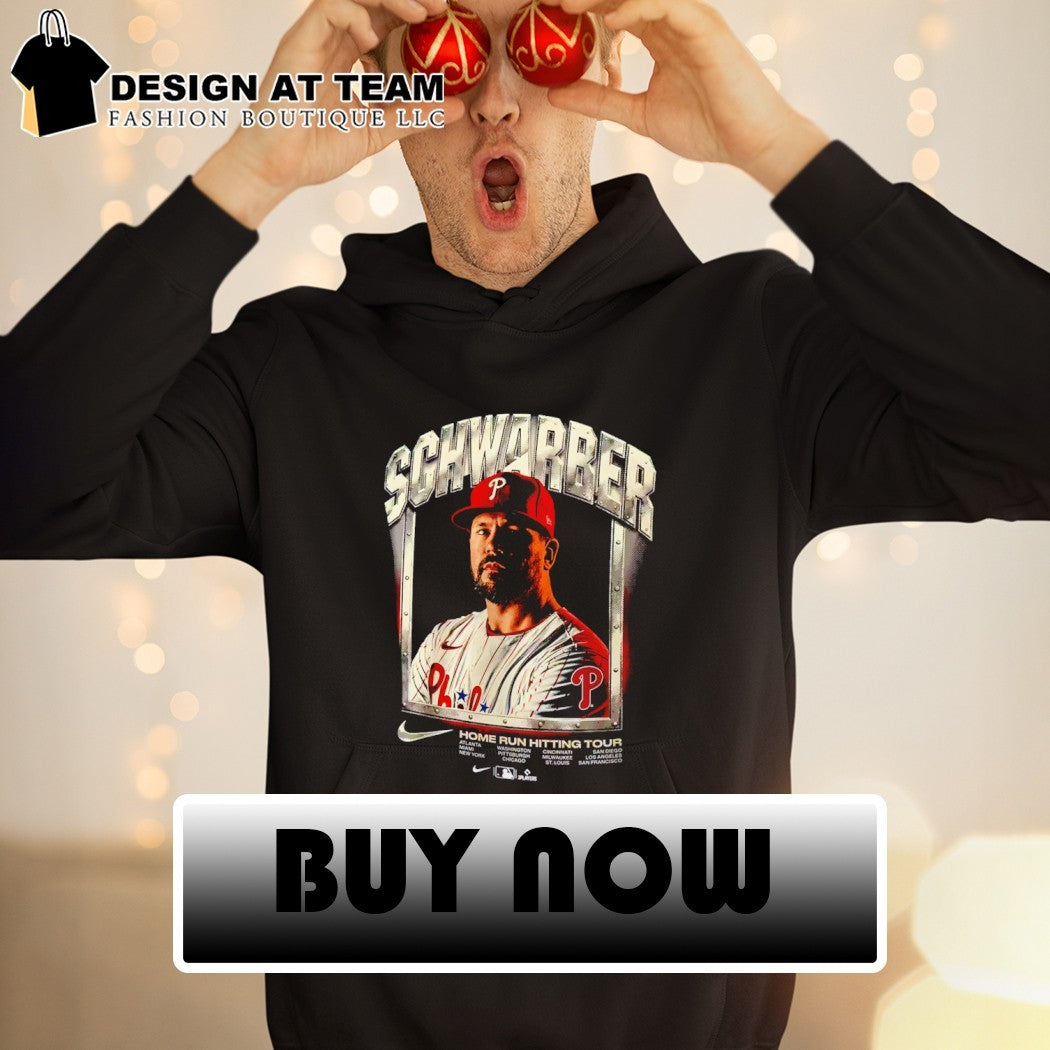 Kyle Schwarber Philadelphia Phillies Home Run Hitting Tour baseball team shirt