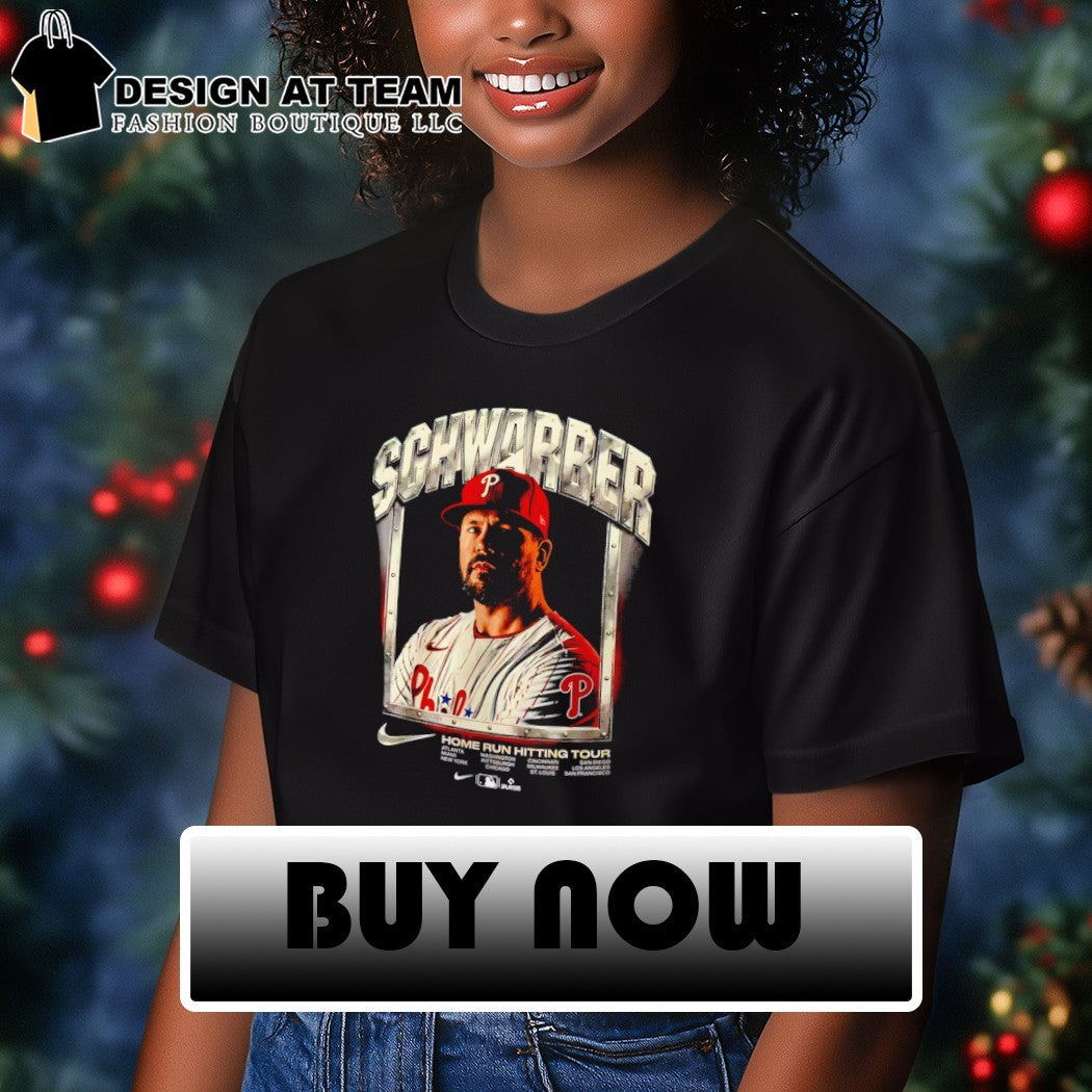Kyle Schwarber Philadelphia Phillies Home Run Hitting Tour baseball team shirt