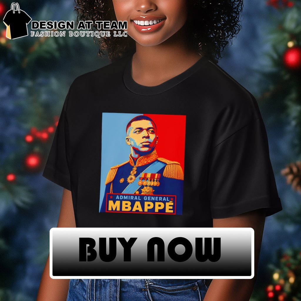 Kylian Mbappe Admiral General Propaganda Style Football Graphic shirt