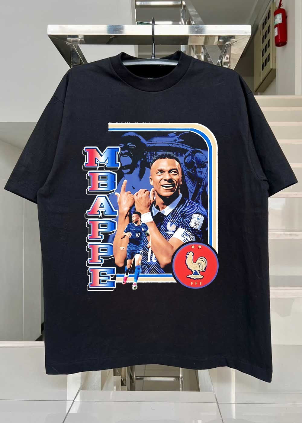 Kylian Mbappe Pointing Goal Celebration MBAPPE France Soccer T-Shirt