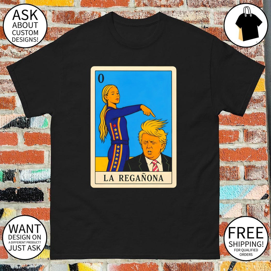 La Reganona Sophie Cunningham pointing Trump Mexican Loteria Indiana Fever Basketball WNBA 2026 shirt