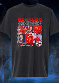 La Vida Es Bella Cristiano Ronaldo Portrait and Action CR7 Portugal T-Shirt