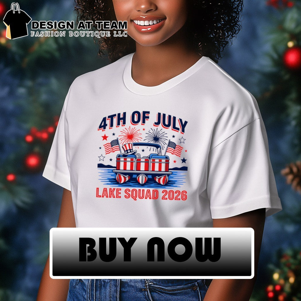 Lake Squad 2026 4th of July Patriotic American flag shirt