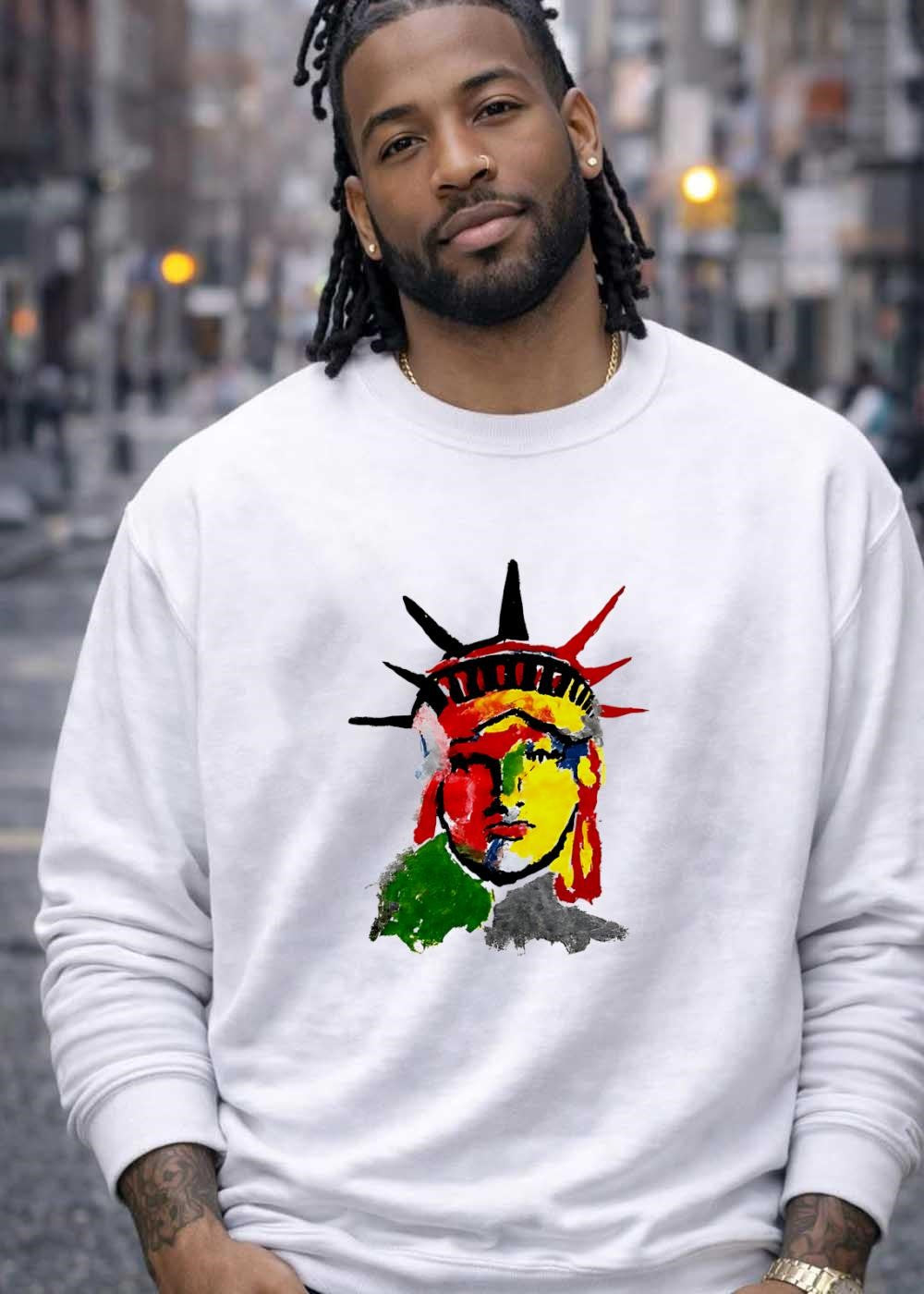 Liberty Pop Art Style Abstract Statue of Liberty T-Shirt
