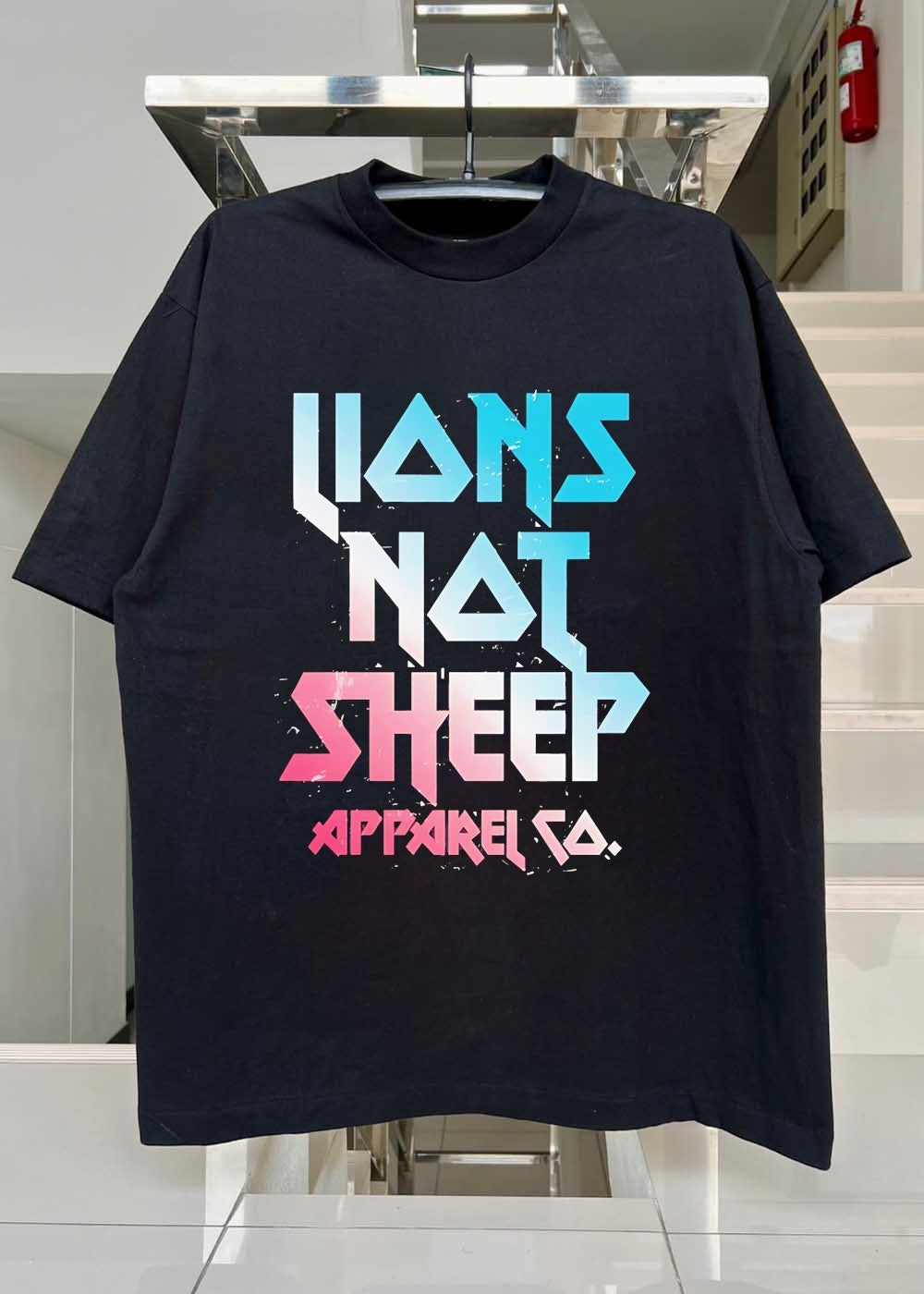 Lions Not Sheep Apparel Co. Logo Printed Mens T-Shirt