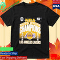 Los Angeles Lakers 2026 NBA Pacific Division Champions Locker Room T-Shirt
