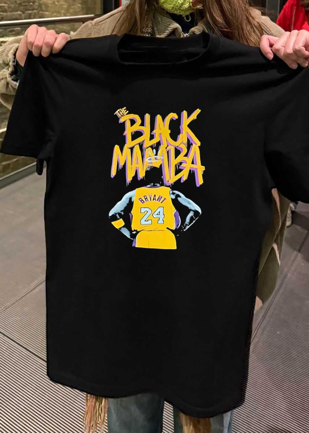 Los Angeles Lakers Kobe Bryant The Black Mamba Jersey T-Shirt