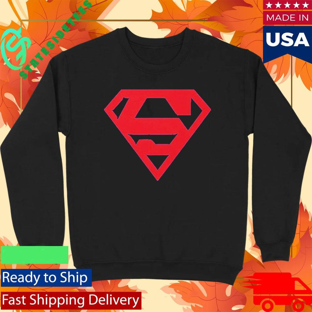 MJ Hero Superman Logo Blue Shirt