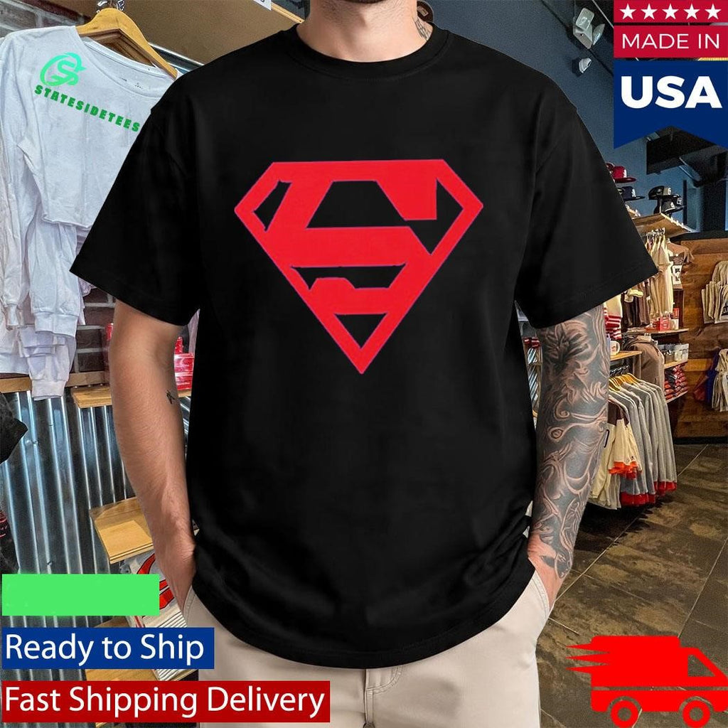 MJ Hero Superman Logo Blue Shirt