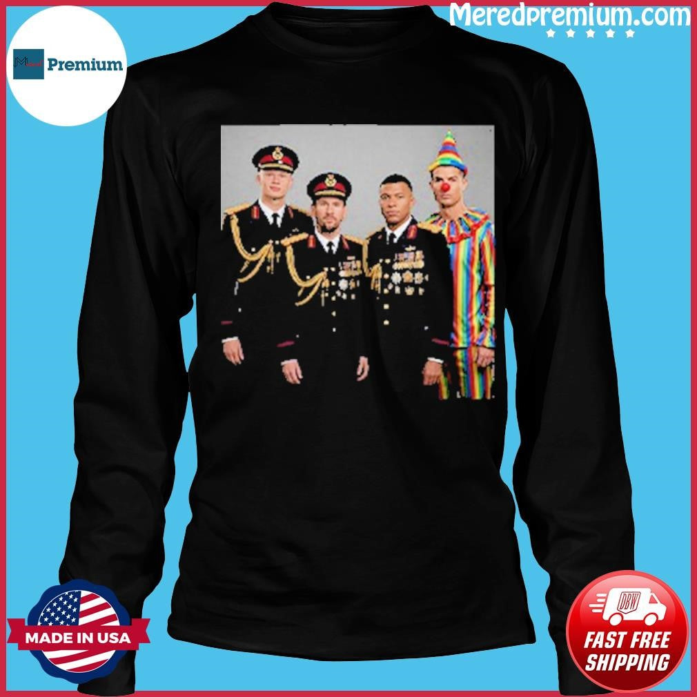 Mbappe Haaland Messi Ronaldo Dictator Meme T-Shirt