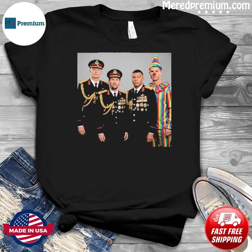 Mbappe Haaland Messi Ronaldo Dictator Meme T-Shirt