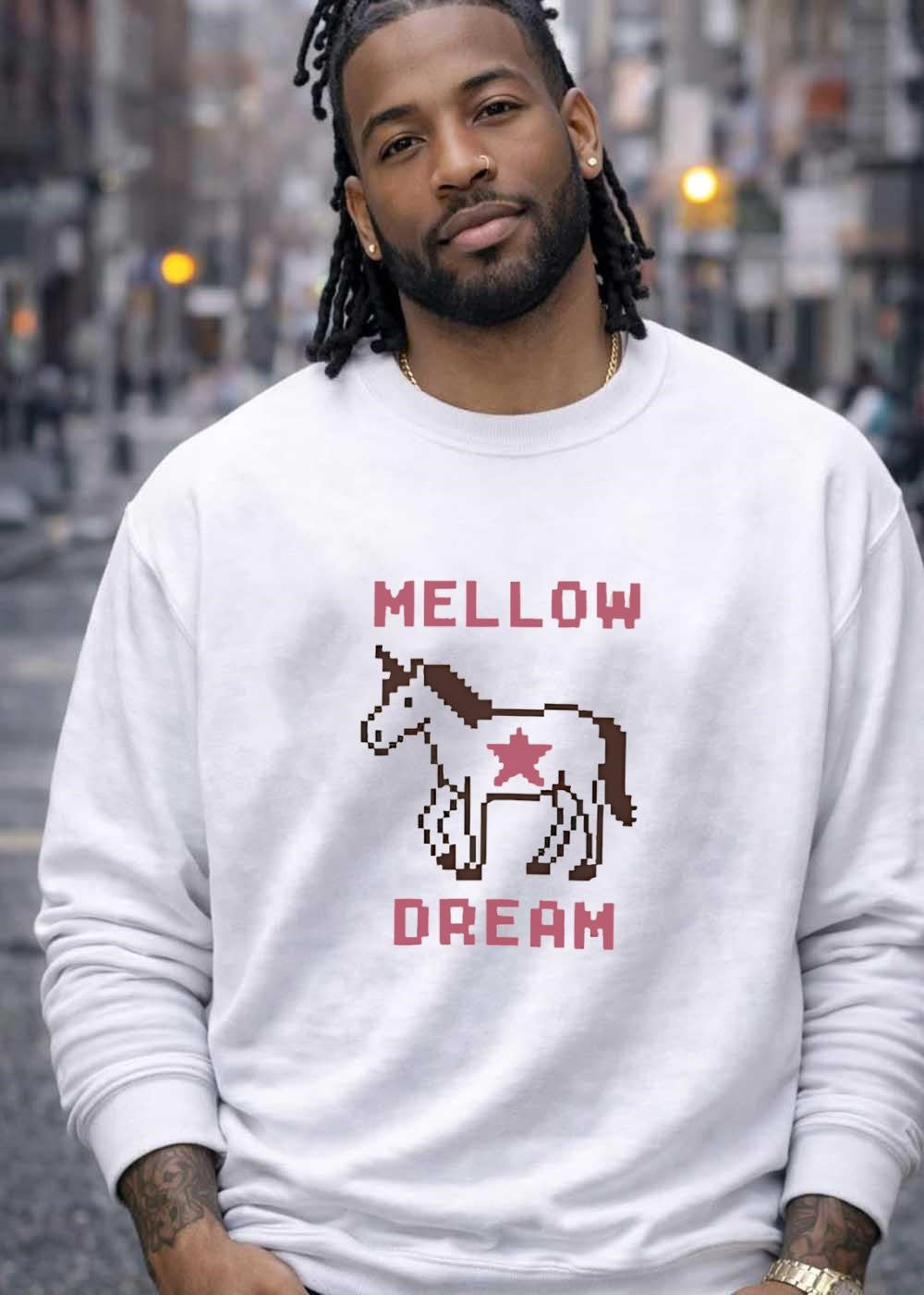 Mellow Dream Unicorn Pixel Art T-Shirt