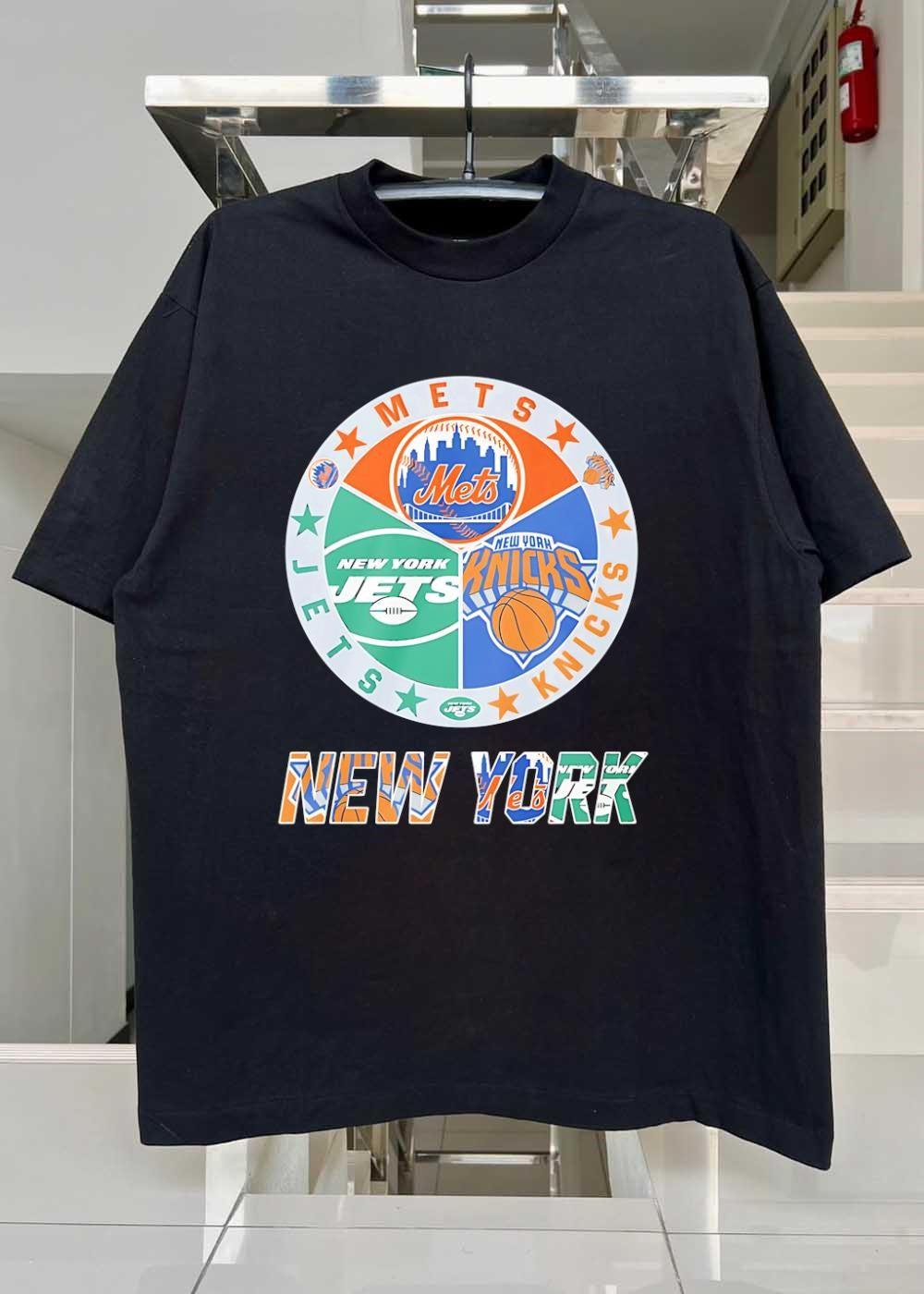 Mets Jets Knicks New York Sports Team Logo shirt
