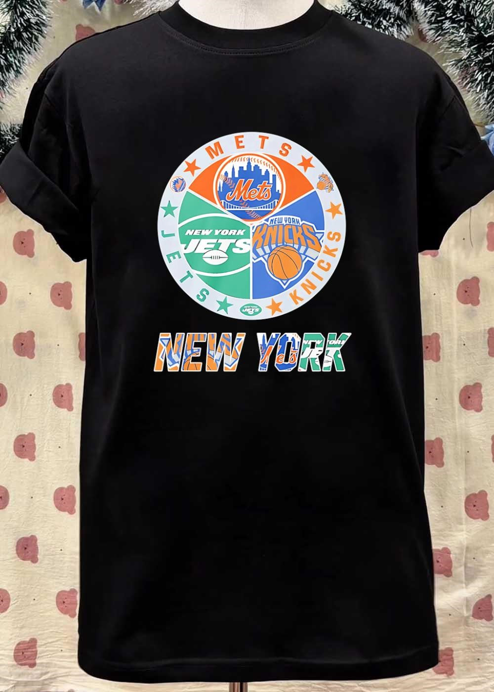 Mets Jets Knicks New York Sports Team Logo shirt