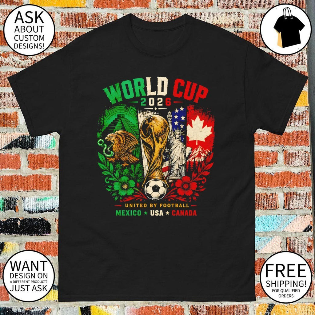 Mexico Usa Canada Football Tournament Trophy World Cup 2026 United By Football shirt