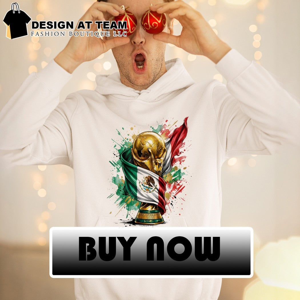 Mexico World Cup 2026 Trophy Mexican flag shirt