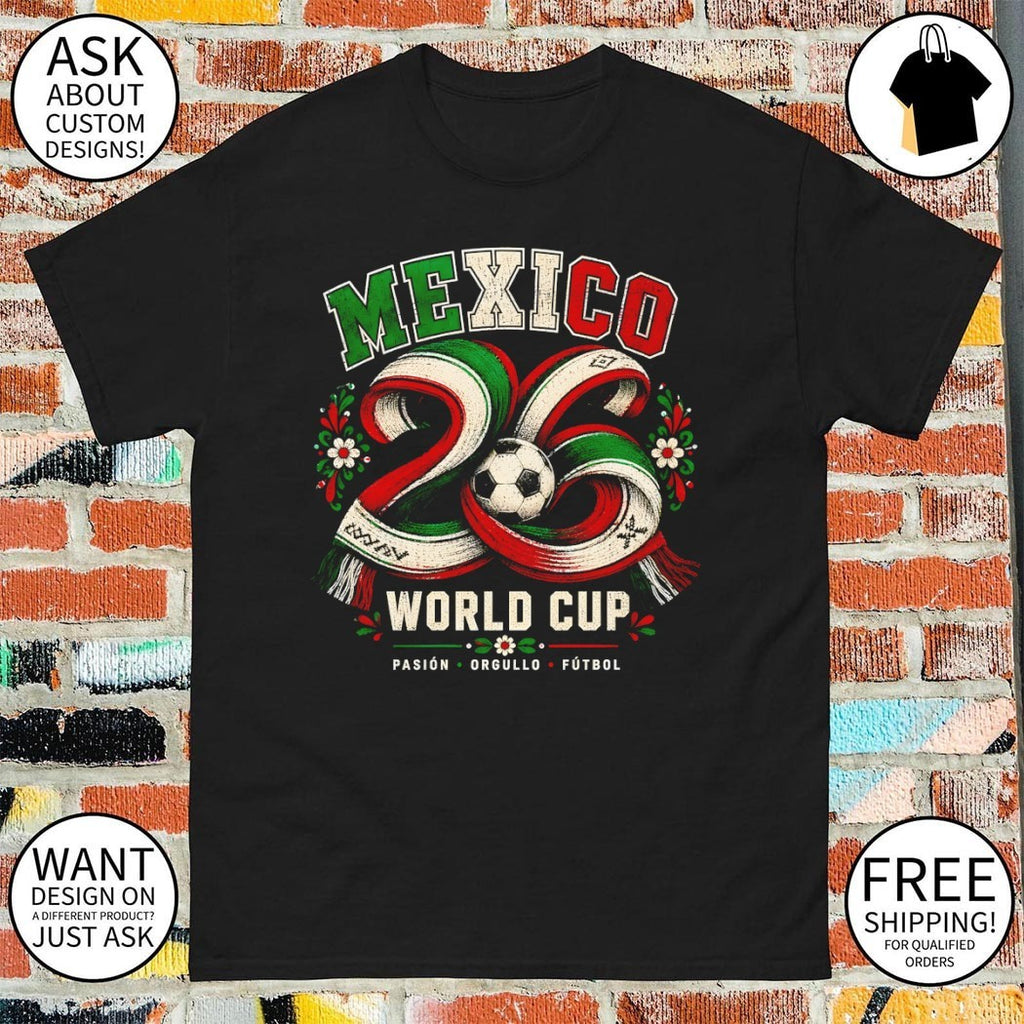 Mexico World Cup Soccer Tournament Souvenir Fifa 2026 shirt