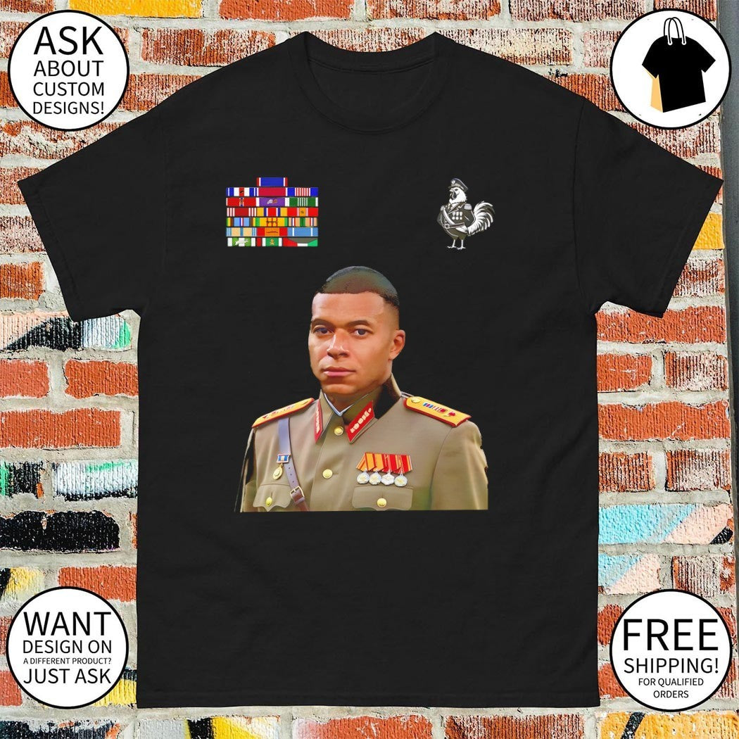 Military Portrait The Dictator 10 Back Number Mbappe El Dictator shirt