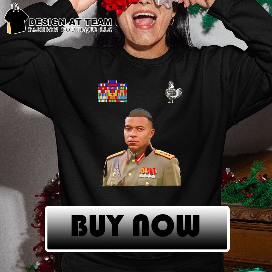 Military Portrait The Dictator 10 Back Number Mbappe El Dictator shirt
