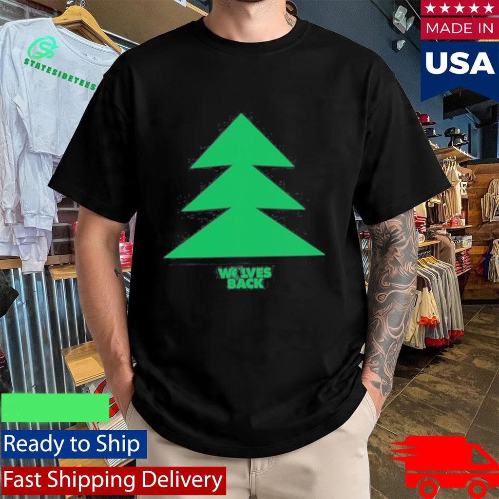 Minnesota Timberwolves Nba Wolves Back Tree Shirt