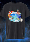 MySims Beach Surfing Clownfish Dolphin T-Shirt