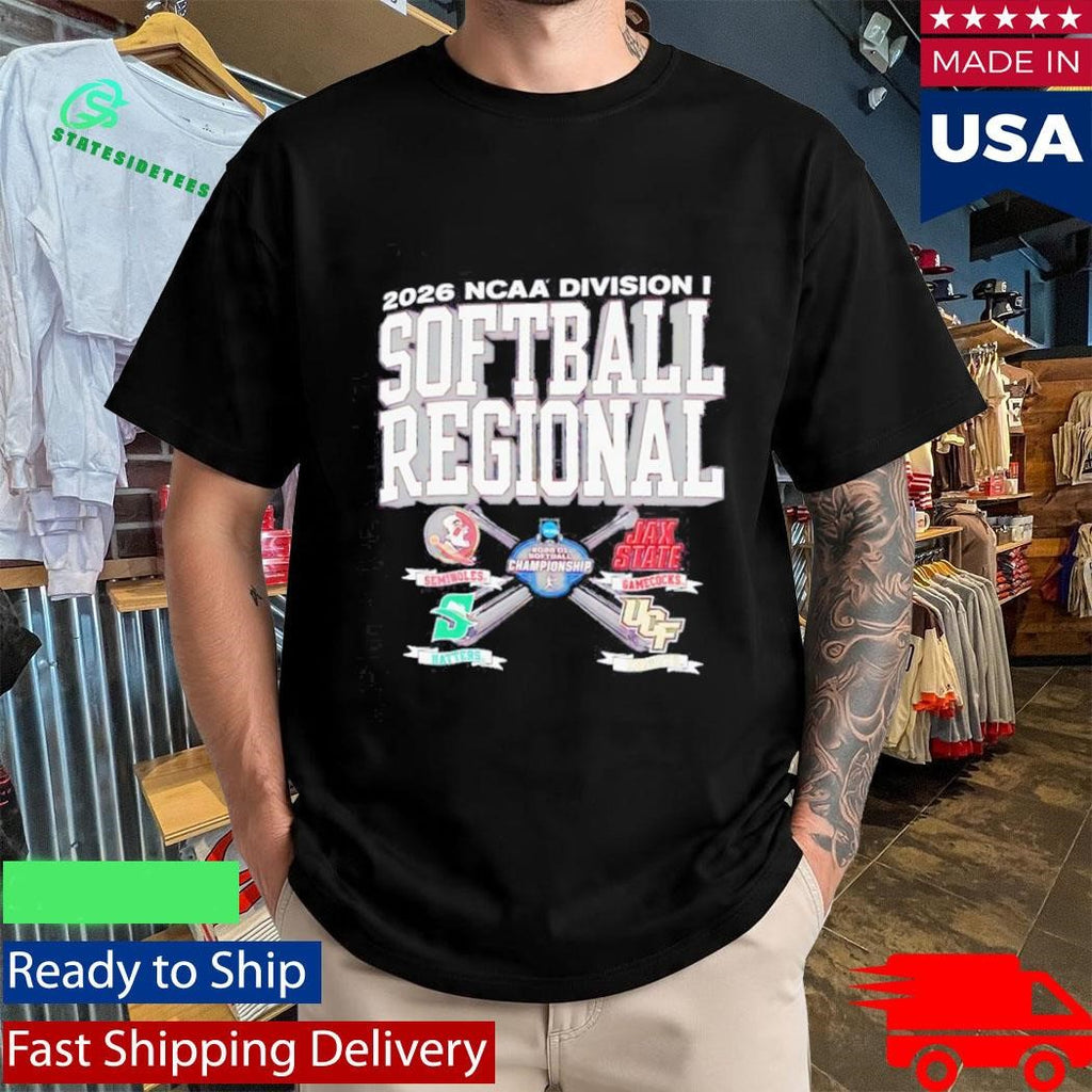 NCAA Division I Softball regional 2026 Seminoles Gamecocks Hatters and Knights Shirt
