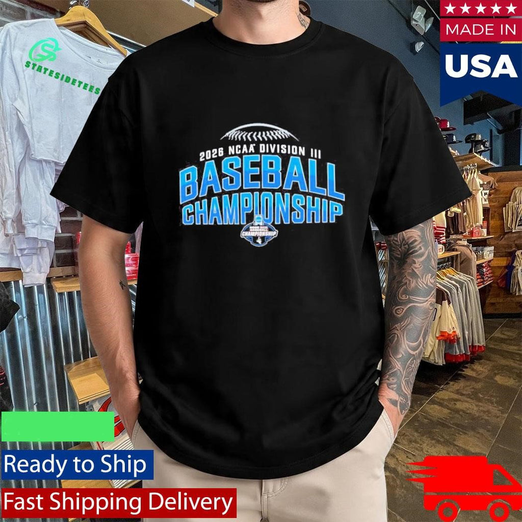 NCAA Division III baseball Championship 2026 Champions Win Here logo Shirt