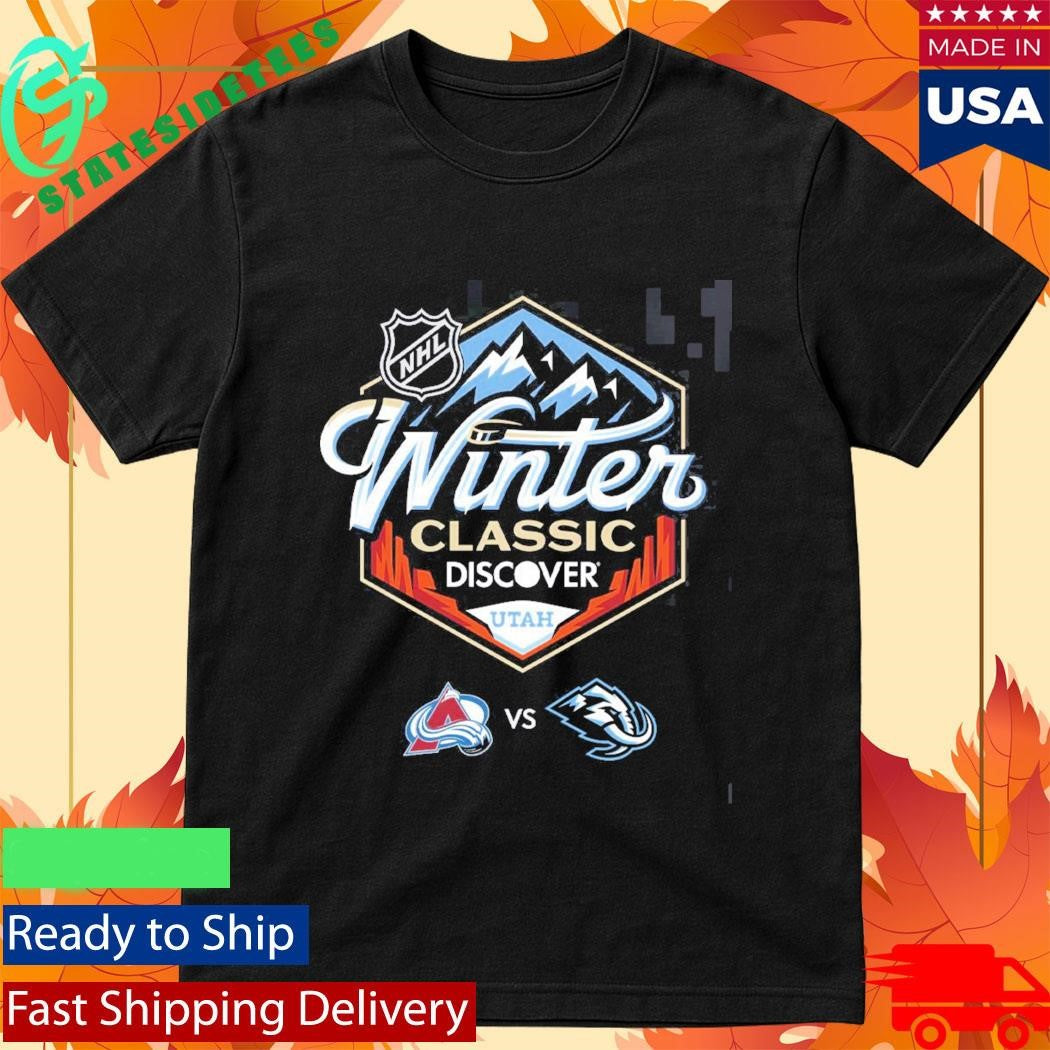 NHL Winter Classic 2027 Discover Utah Logo Colorado Avalanche Vs Utah Mammoth Shirt