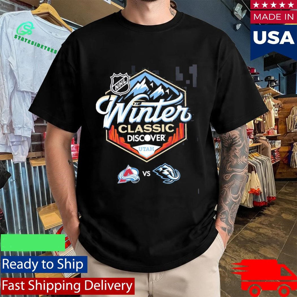NHL Winter Classic 2027 Discover Utah Logo Colorado Avalanche Vs Utah Mammoth Shirt